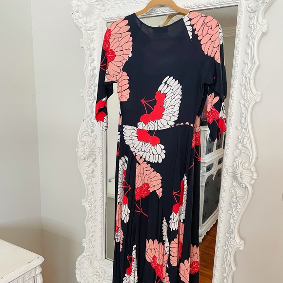 $628 AUTHENTIC Paul & Joe Floral Maxi Flower Dress Boho RUNWAY - Picture 14 of 16